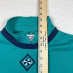 Vintage Gina Peters Womens Pullover Sweatshirt Size L Blue Navy Teal Retro 90s Size L Photo 5