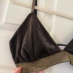 Gold and Black Shimmer Bralette Photo 2