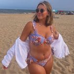 Time & Tru Nwt Women's Side Tie Bikini Swim set Sizes 3X 24W-26W dusty blue Photo 1