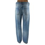 ZARA Women's Blue Acid Wash High Waisted Wide Leg Baggy Palazzo Denim Jeans Sz 2 Photo 2