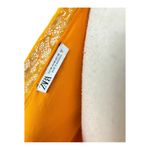ZARA  Orange Contrasting Satin Effect Slip Dress Size M Photo 5