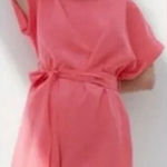 ZARA  Hot Pink Romper with Bow Size Medium 1165/137/620 Bloggers Favorite Photo 0