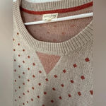 Maison Jules  tan and orange crew neck sweater Photo 4