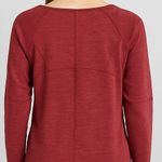 Kuhl Womens Virgin Wool Blend Long Sleeve Top Red Scoop Neck Pullover Size Large Photo 1