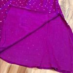 NWT 100% Silk 3 piece fuschia purple tunic dress gingham scarf shalwar kameez Photo 4