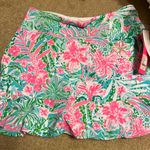 Lilly Pulitzer  Pink and Green Floral athletic skort Photo 0