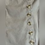 Anthropologie  Sleeveless Square-Neck Linen Button Wrap Midi Dress Photo 5