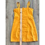 Forever 21 NWOT Forever‎ 21/Vibe Golden Yellow Cotton Button Front Stretch Mini Dress - L Photo 1