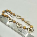 Bisou Bisou brown and white beaded necklace Photo 2