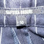 Nafsika Skourti Naughty Trousers Navy Pinstripe Pants UK 10 or US 6 Blue Photo 8