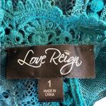 Love Reign  Teal Lace Mini Dress Women's Size 1 NWT Photo 4