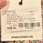 Opening Ceremony OPEN CEREMONY ZIP FLARE RIBBED BLACK SKATERS SKIRT S Photo 3