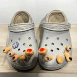 Crocs Blue Lined with Ugly Gross Toes Size 8 Size 7 Men Photo 0