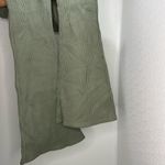 Aerie  Green Waffle High Waisted Flare Pull on Pant Size M Photo 2