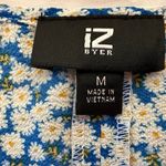 Iz Byer  Floral, Ditsy Daisies Back Tie Keyhole‎ Neck Cropped Floral Size M Photo 7