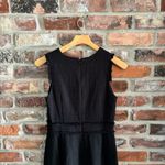 J.Crew Black Tweed Sheath Dress Fringe Detail, 4 Photo 4