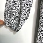 Tularosa Aritzia Long Sleeve Black, White Floral Drift Away High Low Top, Dress Photo 7