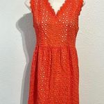 MM Couture Eyelet Fit & Flare Dress in Coral Size Medium Photo 0
