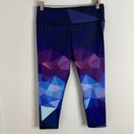 Coolomg Capri Geometric Yoga Pants. Size Medium. Like New. Purple Photo 5