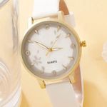 Luxury Women Bracelet Quartz Watches For Women Leather Watch Ladies Sports White Photo 2