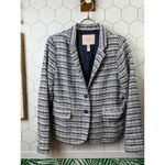 Hutch  from Anthropologie Tailored Blue Tweed Plaid Blazer - Size - Small Photo 6