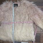 Stradivarius  Faux Fur Jacket Shaggy Ombre Pink Cream USA M Y2K Aesthetic Photo 5