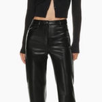 Wilfred Aritzia The Melina Super High Rise Vegan Leather Pants in Black Size 4 Photo 0