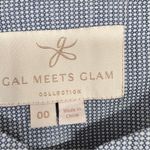 Gal Meets Glam  Blue Micro Plaid Midi Dress Womens 00 Belted Trad Wife Classic Photo 5