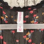 Xhilaration  black floral sheer long duster Photo 2