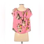 Wilfred Aritzia Promener Blouse Aurora Pink Birch Floral Off Shoulder Small Photo 1