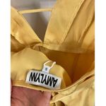 AMY LYNN Backless Satin Dress In Mustard size small Photo 3