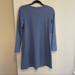 J.Jill Pure Jill Blue Long Sleeve Tunic Dress with Pockets Size Extra Small Photo 8