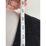 Donna Morgan Black Sparkle Metallic Knit Dolman Sleeve Midi Dress Size 12 Photo 8