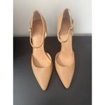 Halston Heritage Women’s Cream Tan Snake Print Stilleto Heels Size 8.5 Photo 1