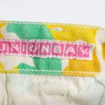 Unionbay 1990s Vintage Union Bay Yellow Pastel Floral High Rise Denim Mini Skirt 26" Photo 11