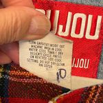 Vintage Denim Y2K Jou Jou Vest Red Plaid Flannel Lining Size S Blue Photo 7