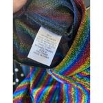 L'Atiste by Amy Womens Small Wide Leg Rainbow Glitter Pants Pride Boho Chic Photo 7