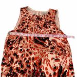 H&M  Sleeveless Dress Keyhole Batik‎ Printed Back Pink Orange Size 2 Photo 3