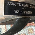 Stuart Weitzman  Vintage Silver Leather Crystals Mesh Slingback Pumps Heels 7N Photo 15