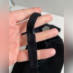 Pia Rucci Vintage Little Black Suede Leather Dress Sz S/M 12 Criss Cross Straps Photo 7