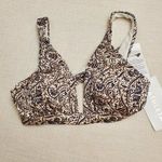 Athleta Womens Top S Paisley Aqualuxe Batik Triangle Bikini Removable Pads NEW Photo 1