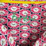 Boden 100% Cotton Pink Navy White Circle Pattern Long Sleeve Button Up Size 10P Photo 4