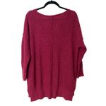 Free People  Intimately‎ C.O.Z.Y Pullover Extra Small/Small Burgundy GUC Photo 4