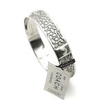 Coach Signature C Logo Silver Tone Bangle Bracelet NWT Photo 6