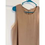 Sleeveless Mini Dress Casual Tank Top Basic Everyday Dress Tan Size L Photo 1