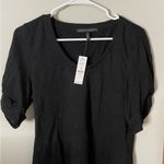 White House | Black Market Cap Sleeve Go Getter Tee Medium Black S/S NWT New Photo 2