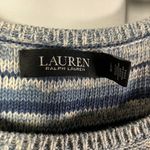 Ralph Lauren Lauren  Striped Knit Tank Top Size L Cotton Linen Blend‎ Photo 2