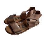 Sorel Ella II Bronze Gold Metallic Ash Slide Sandals Gladiator Size 7.5 Ankle Photo 1