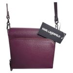 Karl Lagerfeld Vegan Leather CROSSBODY CLUTCH BAG Red Annette Cat Handbag Purse Photo 2