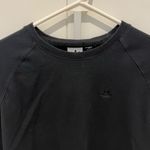 Adidas  Black Crewneck with Logo Tag Photo 2